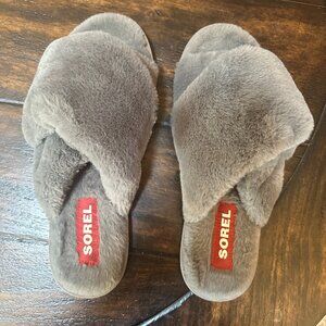 WOMEN'S SOREL GO - MAIL RUN SLIPPER Grey Size 11